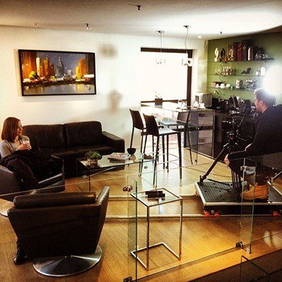 Gravação em cenário real