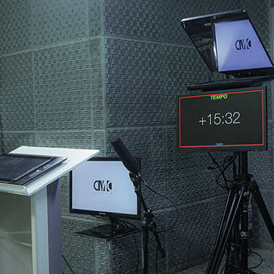 Aviso gravação em estudio