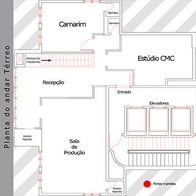 Planta do estúdio